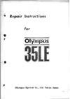 Olympus 35 LE manual. Camera Instructions.